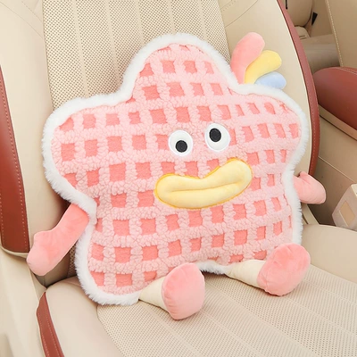 Cute Cartoon Creative Plush Little Monster – Waist support - star-pink-waist-support