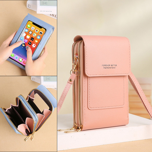 ENDAYCON touch screen mobile phone bag women's small cross-body cute small bag for mobile phone fashion key vertical style