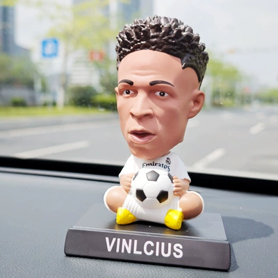 Q-Version Basketball and Football: Car ornaments - -shaking-his-head-vinicius
