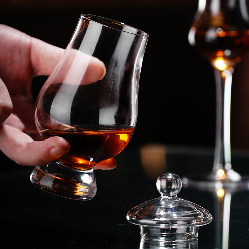 Crystal Glass Whiskey Tasting Cup Iso Professional Liquor Tasting Cup Foreign Wine Cup Spirit Cup Tulip Cup