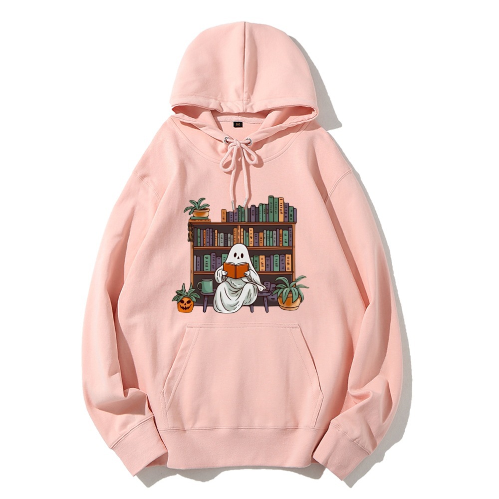 Ghost Library Sweatshirt Halloween Books Sweater Ghost Reade