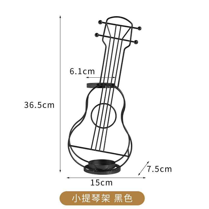 Guitarra negra sin botella