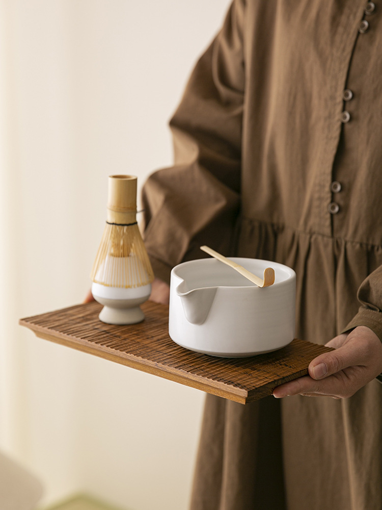 Ceramic Matcha Whisk Stand For Japanese Tea Ceremony Bowl Set_voghion.com