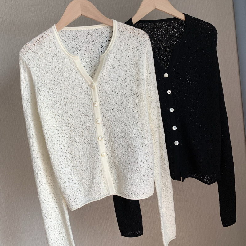 26 New Spring and Summer Styles for Women, Gentle and Atmospheric, Light, Dry, Breathable, Loose-Fitting, Round-Neck Knitted Cardigan 0407Q8 26 New Spring and Summer Styles for Women, Gentle and Atmospheric, Light, Dry, Breathable, Loose-Fitting, Round-Neck Knitted Cardigan 0407Q8