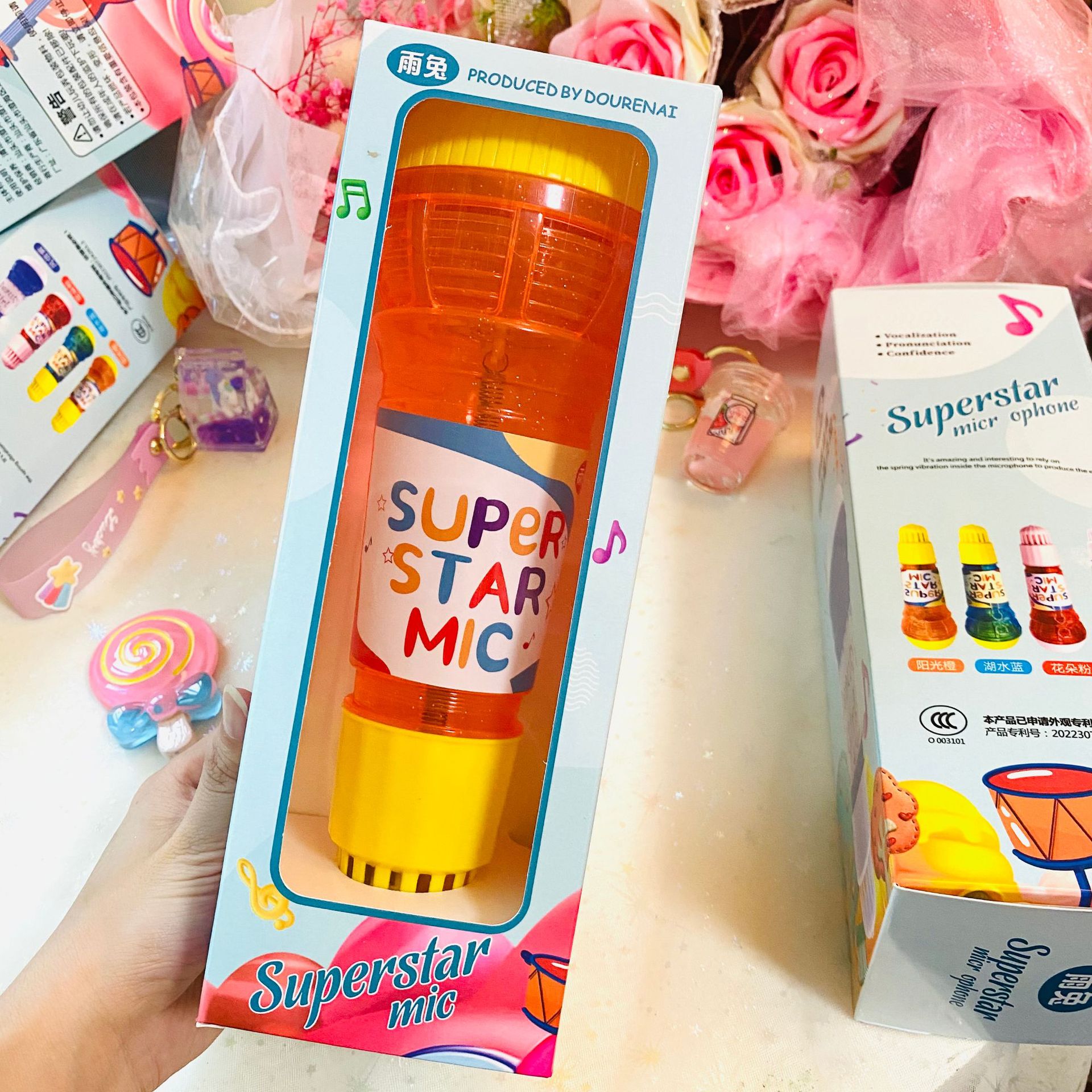 Micrófono de eco para niños micrófono de eco físico los niños aprenden a hablar sin lastimar los oídos anfitrión accesorios de educación temprana