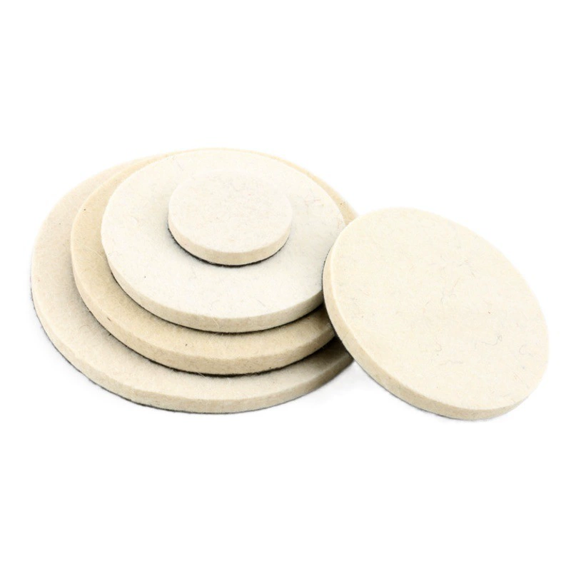 Шерстяной полировальный круг стеклянный зеркальный полировальный диск самоклеящаяся шерстяная прокладка полировальная машина липкая пластина высокая плотность Флокированный войлочный круг