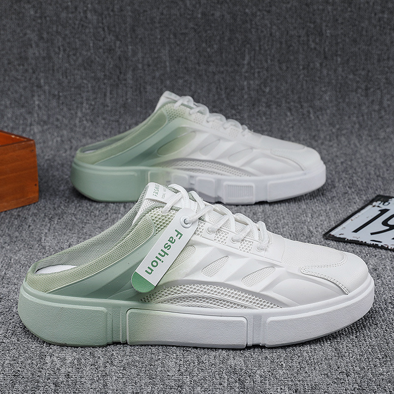 Zapatillas Baotou para hombre 2025 verano nuevo estilo perezoso de un pie casual tendencia deportiva salvaje sandalias y zapatillas para hombre