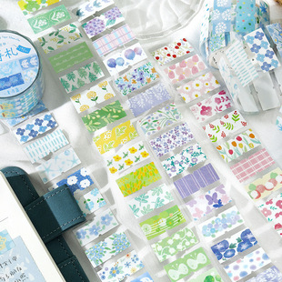 Letter Lover Flash Sand Die-cut Synthetic Paper Tape Shan Ye Handicap Series Small Fresh Flash Sand Tape Sticker