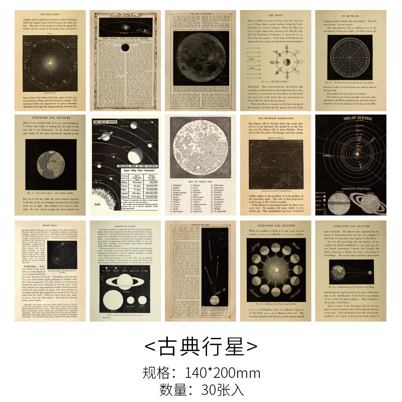 Yanyu retro material papel retro inspiración serie retro material papel DIY diario material base papel 8 modelos