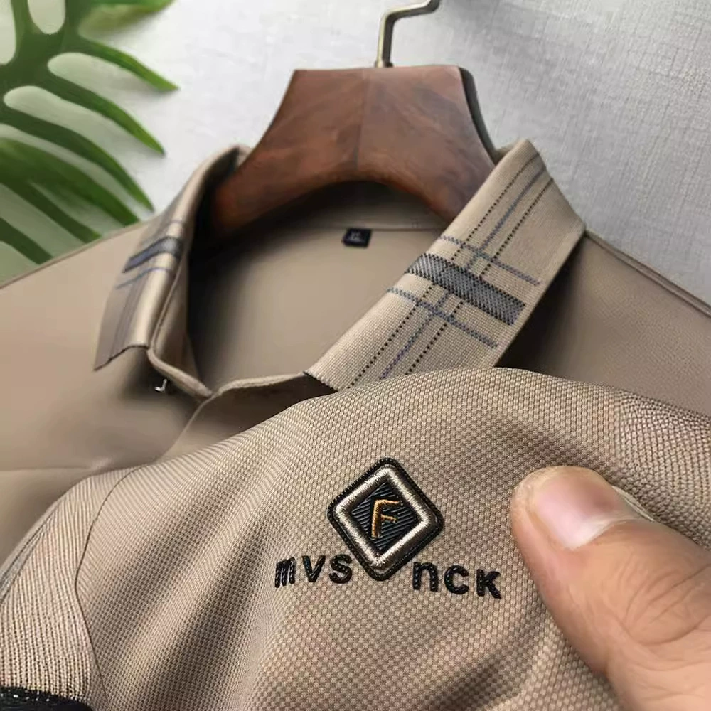 Короткая рубашка поло с короткими рукавами с лацканами