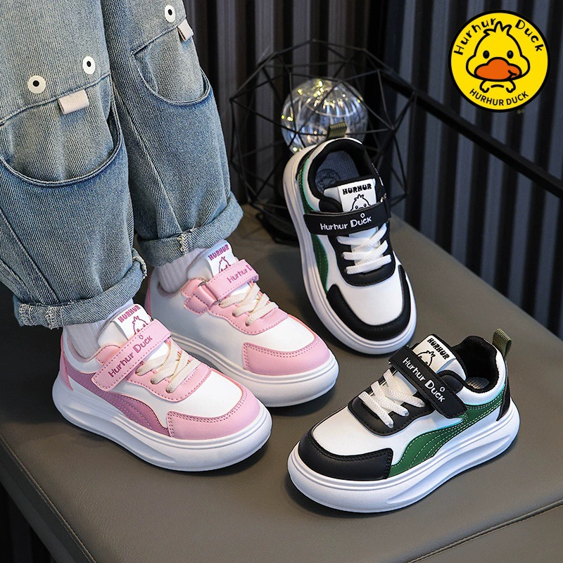 Детские кроссовки Little Yellow Duck для мальчиков, спортивная обувь, осень 2025, новинка, детские кеды, повседневная обувь, нескользящая подошва