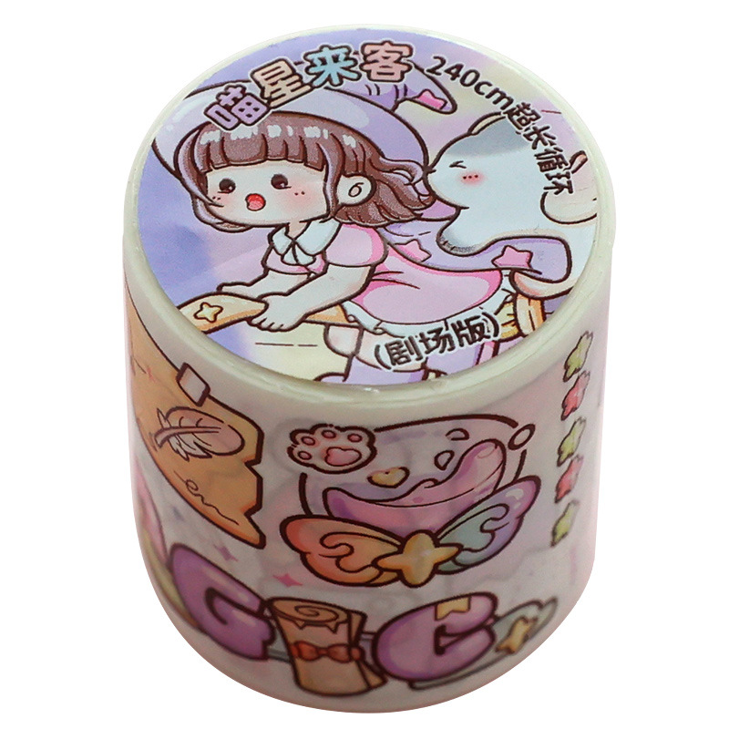 Pulls up hair band, cute sticker, scheduler