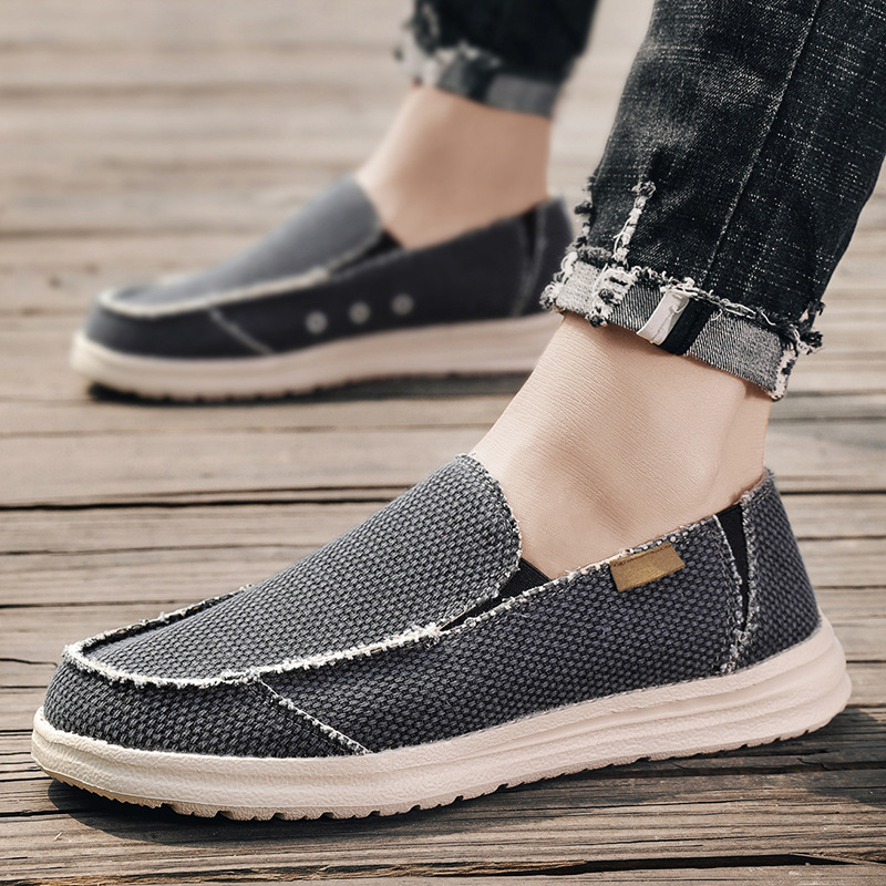 Zapatos de tela casuales de tamaño grande transfronterizo nuevos zapatos de lona de ropa ligera y transpirable de manga para jóvenes image 5