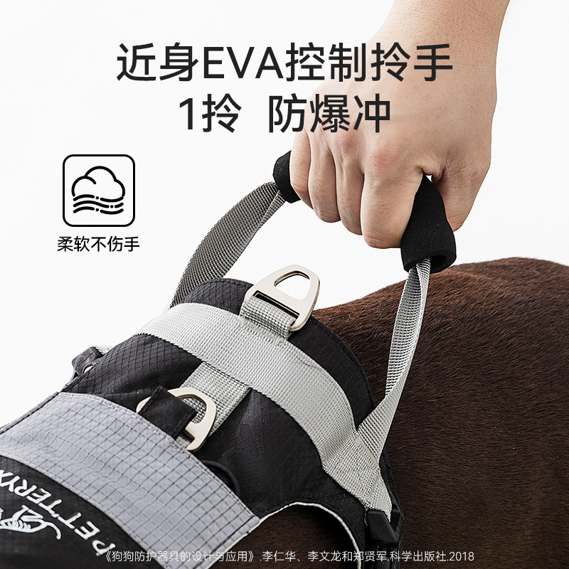 Cuerda de tracción para mascotas, perro mediano y grande, cría de animales, golden retriever, a prueba de explosiones, hebilla de doble anillo, correa para el pecho, transpirable