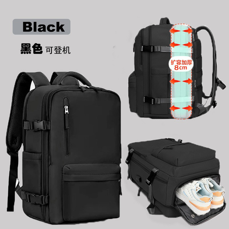 Los hombres transfronterizos expanden los paquetes de computadoras de negocios, los equipaje de viaje de negocios son multifuncionales y las mochilas de hombro de gran capacidad están en Stock.