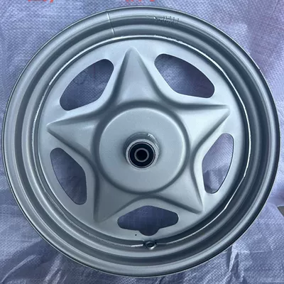 load electric three-wheel steel | Motorcycle wheel hub - 300-12-integrated-front-wheel-12-holes-silver