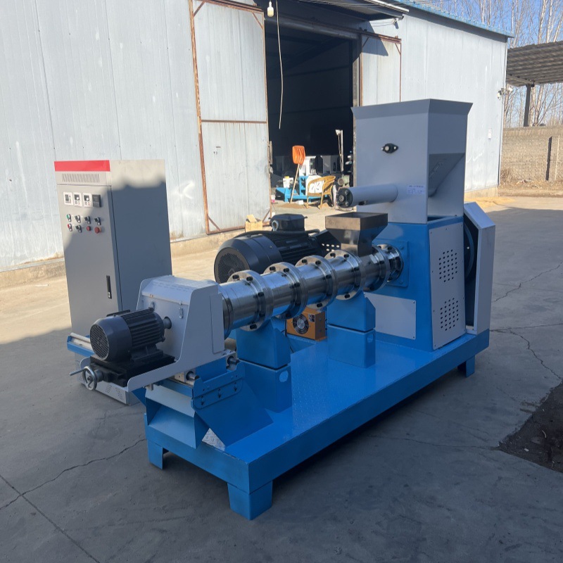 饲料膨化机宠物狗粮猫粮机漂浮鱼饲料机鸟粮颗粒机玉米大豆膨化机