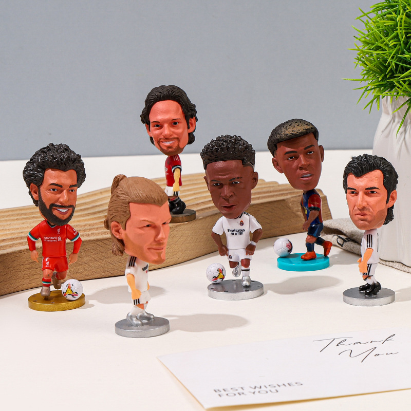 塑料公仔欧洲杯足球明星球明星公仔玩偶人偶手办塑料玩具工厂