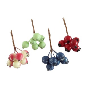 Factory direct simulation foam Berry simulation Christmas fruit red fruit zakka flower arrangement accessories wreath material