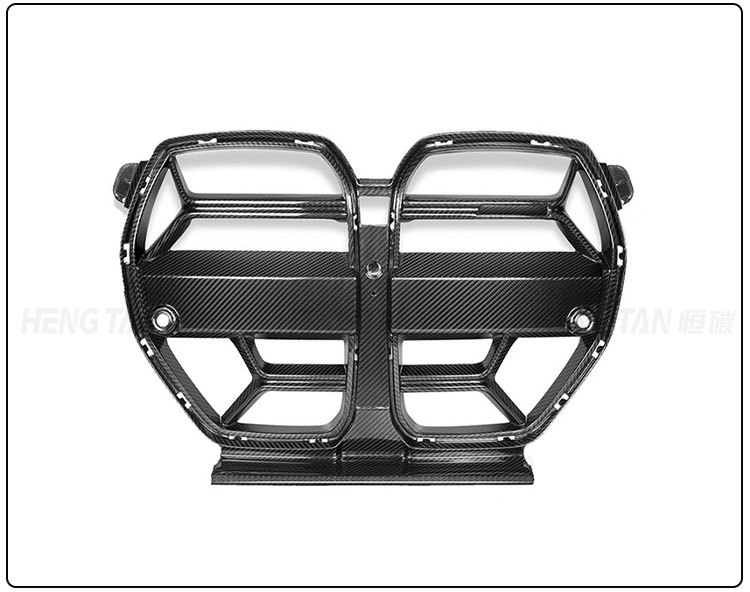 Suitable for new BMW M3 M4 G80 G82 modified dry carbon fiber CSL medium mesh grille 2021 +