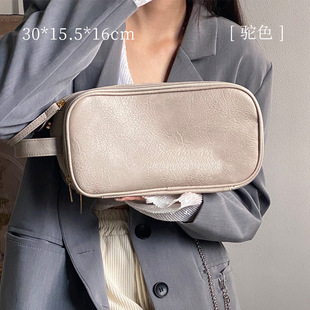 Large-Capacity Portable Cosmetic Bag 2024 New High-End Makeup Brush for Washing and Skin Care Products Travel Super Hot Storage Bag
