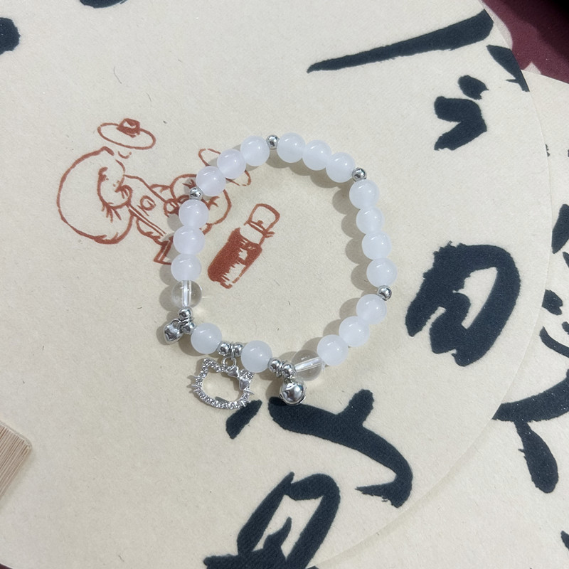新しい中国風の古代スタイルのビーズ弾性ロープブレスレット甘い女の子ガラスビーズブレスレットナイトマーケットの屋台卸売ハンドアクセサリー|undefined