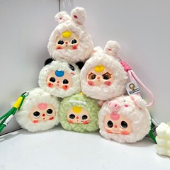 かわいい 3 歳のぬいぐるみペンダント漫画ビニール顔人形女の子バッグペンダントキーホルダー人形人形