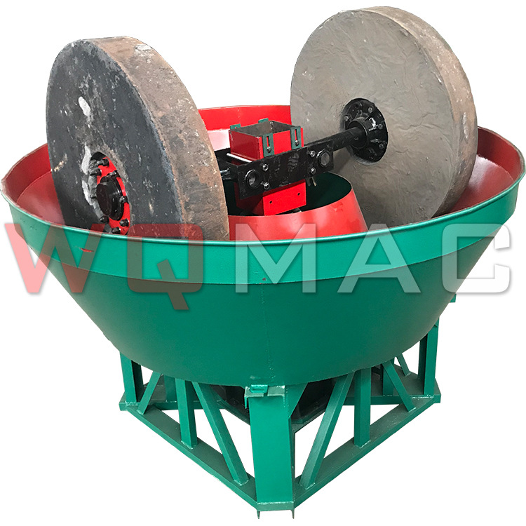 万铂机械碾金机湿碾机YM-1200电碾子研磨选金设备全自动生产线