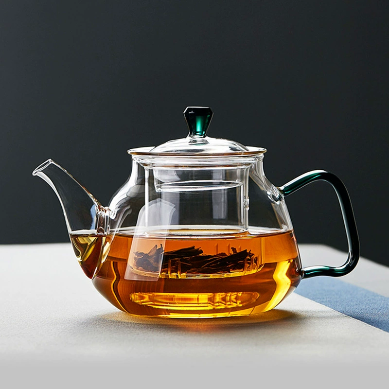 Glass teapot for home use, flavored tea