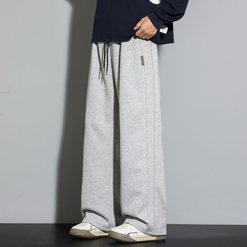 American-Style Plus-Size Casual Pants for Men, Summer New Trendy Loose High-End Straight-Leg Slimming Drape Sweatpants American-Style Plus-Size Casual Pants for Men, Summer New Trendy Loose High-End Straight-Leg Slimming Drape Sweatpants