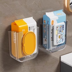 軽くて豪華な壁掛けのウェットティッシュの箱のトイレの多機能の収納箱の家庭用の跡がないので、穴を開けないでください。