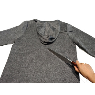 New In-Stock Tungsten A9 Anti-Cut Hooded Sweatshirt, Anti-Cut Clothing, Wear-Resistant, Tear-Resistant, Stylish and Fashionable Security Protection