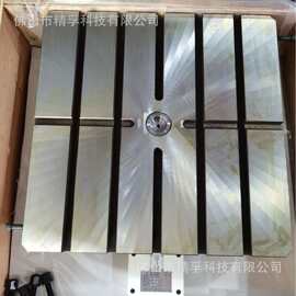 1000*1000*5°或1度气压锁紧手动回转搪铣刨铣钻孔气动转台分度盘