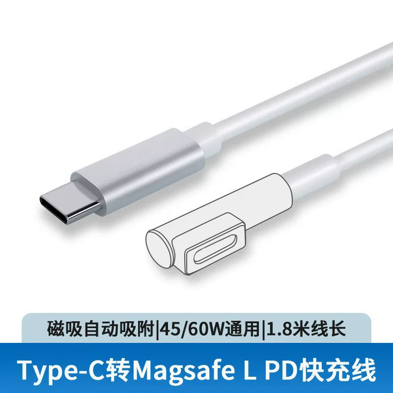 Кабель для зарядки, совместимый с Apple ноутбуком, MacBook, масштаб 1:2