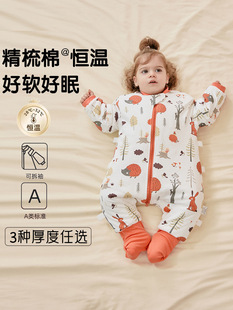 Candy Teddy autumn and winter baby kicking and legs thickened newborn children's constant temperature type A baby sleeping bag