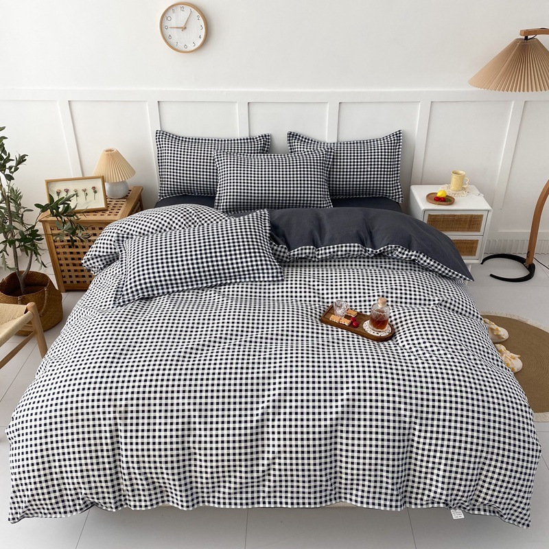 Venta al por mayor de fábrica envío gratuito de cuatro piezas juego de cama cola Orden de regalo conjunto sábana colcha cubierta grupo en vivo compra entrega de una pieza