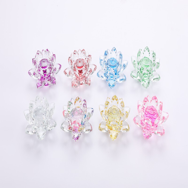 Crystal Lotus Round Heart Ornaments Temple Living Room Desk Jewelry Cabinet Decorations Crafts Decoration European Wholesale Crystal Lotus Round Heart Ornaments Temple Living Room Desk Jewelry Cabinet Decorations Crafts Decoration European Wholesale