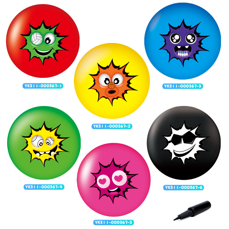 Juguete deportivo infantil de venta caliente transfronteriza, pelota elástica de PVC inflable, juguete interactivo para padres e hijos, pelota de juguete para niños pequeños