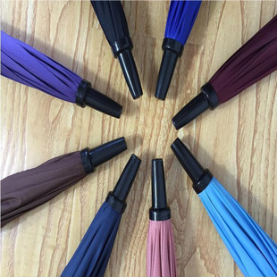 Rainbow Umbrella Women's Cute Large 16-Bone Plain Automatic Long-Handle Umbrella Logo Advertising Umbrella Large Umbrella Wholesale