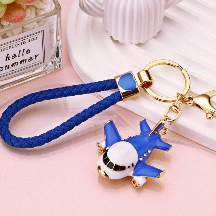 Cute Motorcycle Car Airplane Alloy Unisex Keychain display picture 4
