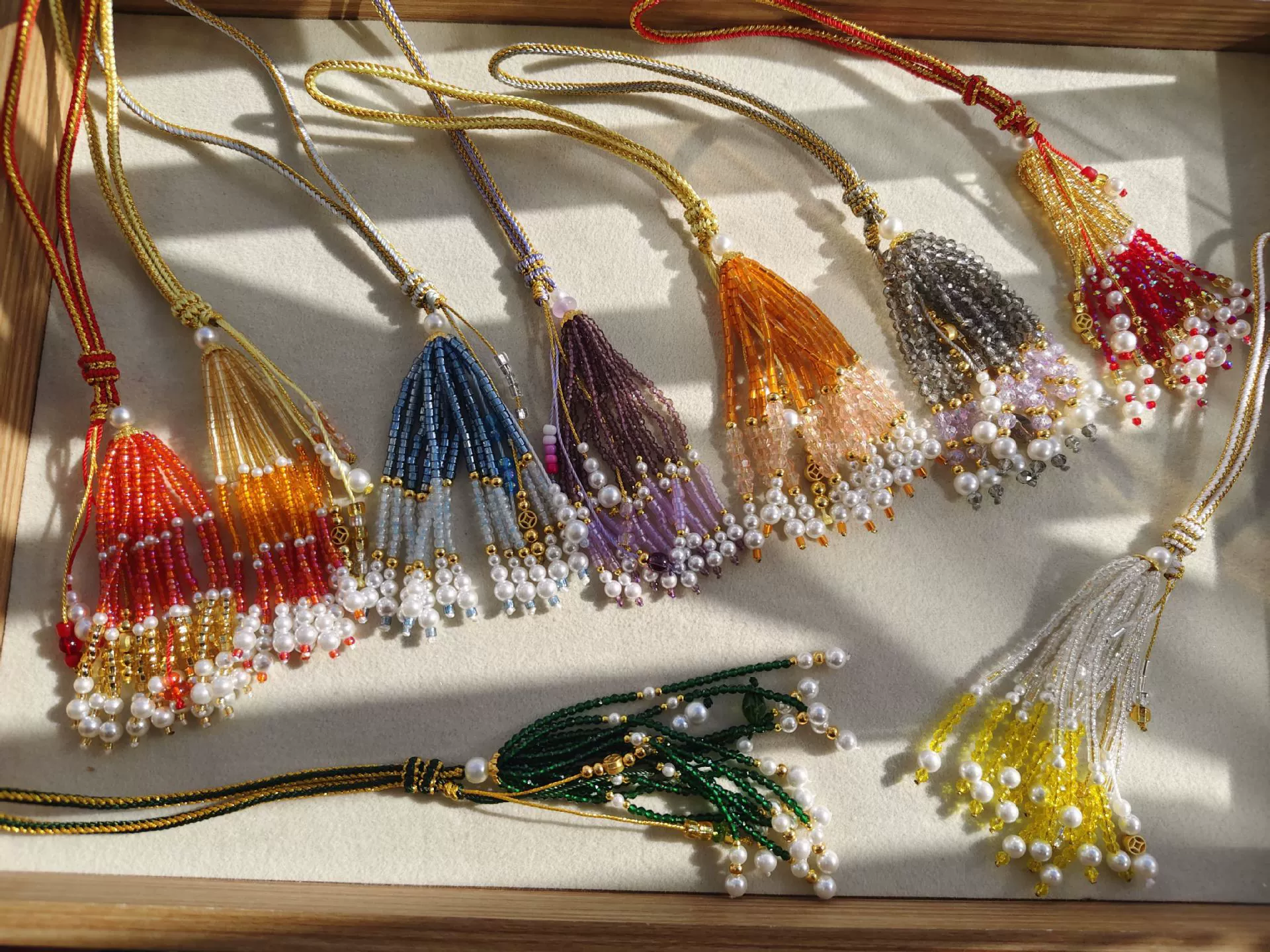 Аксессуары из парчовой ткани Song, аксессуары для самостоятельного изготовления, кулон с кисточкой, аксессуары для браслета, кулон с цепочкой из бисера ручной работы, № 2, звено