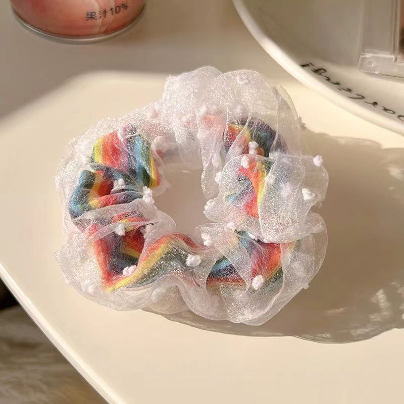 超仙猪大肠发圈森系碎花大肠圈高颜值扎头发皮筋丸子头肥肠圈发饰|undefined