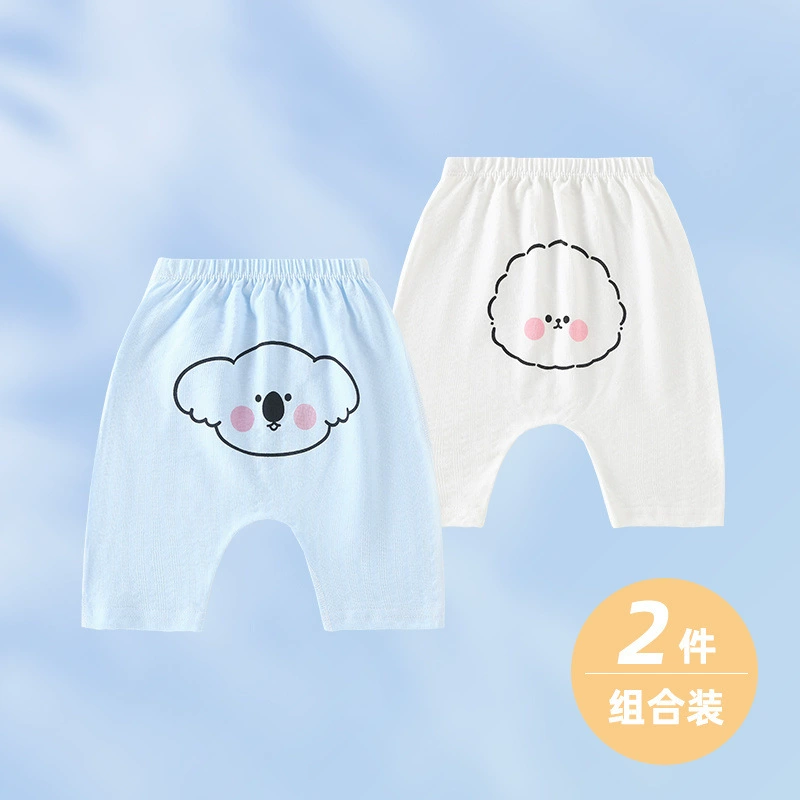 Укороченные брюки для мальчика, летние шаровары для девочек, детские большие полипропиленовые брюки, летние тонкие верхние брюки