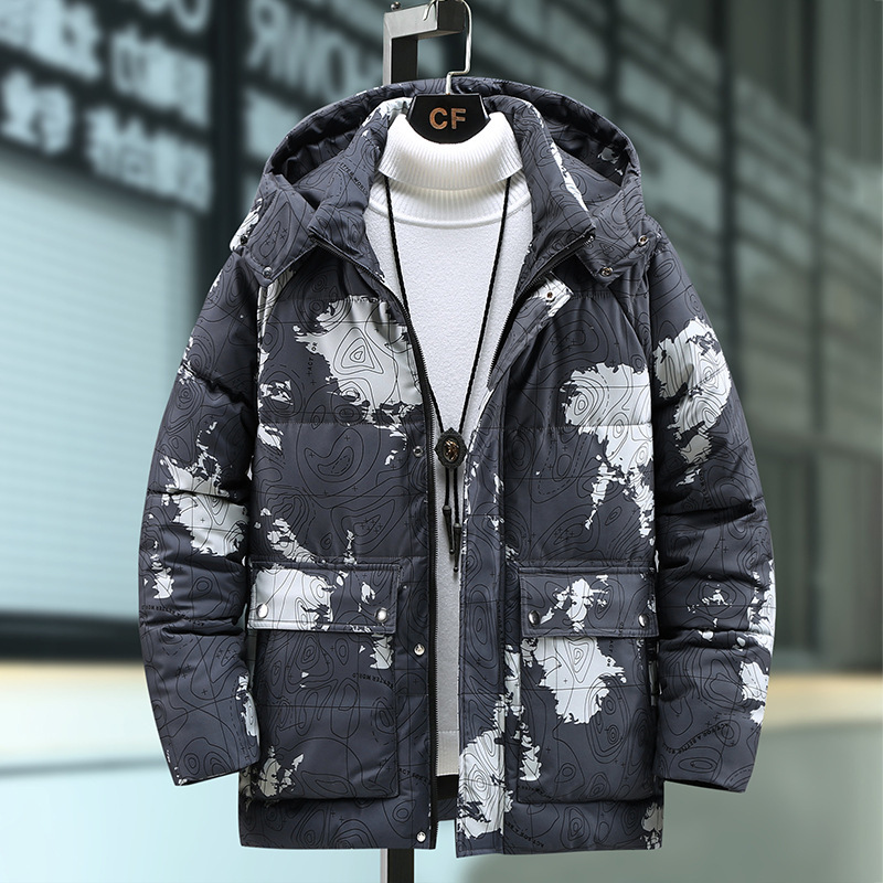 Férfi ruházat Plus size pamut pamut dzseki férfiaknak őszi és téli vastagított pamut munkaruha trendi meleg pufi dzseki kabát_voghion.com