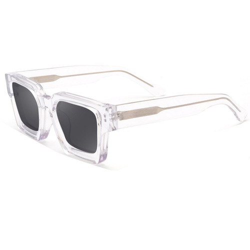 Factory direct sales to European and American cross-border large-frame personalized sunglasses for men and women, simple and trendy thick-frame thick-leg sunglasses