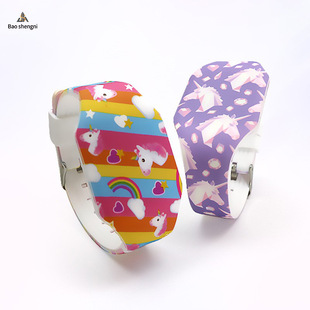 Factory In-Stock Electronic Watches Specifically for Students, Led Luminous Unicorn Gifts, Promotional Giveaways, Wholesale Digital Display