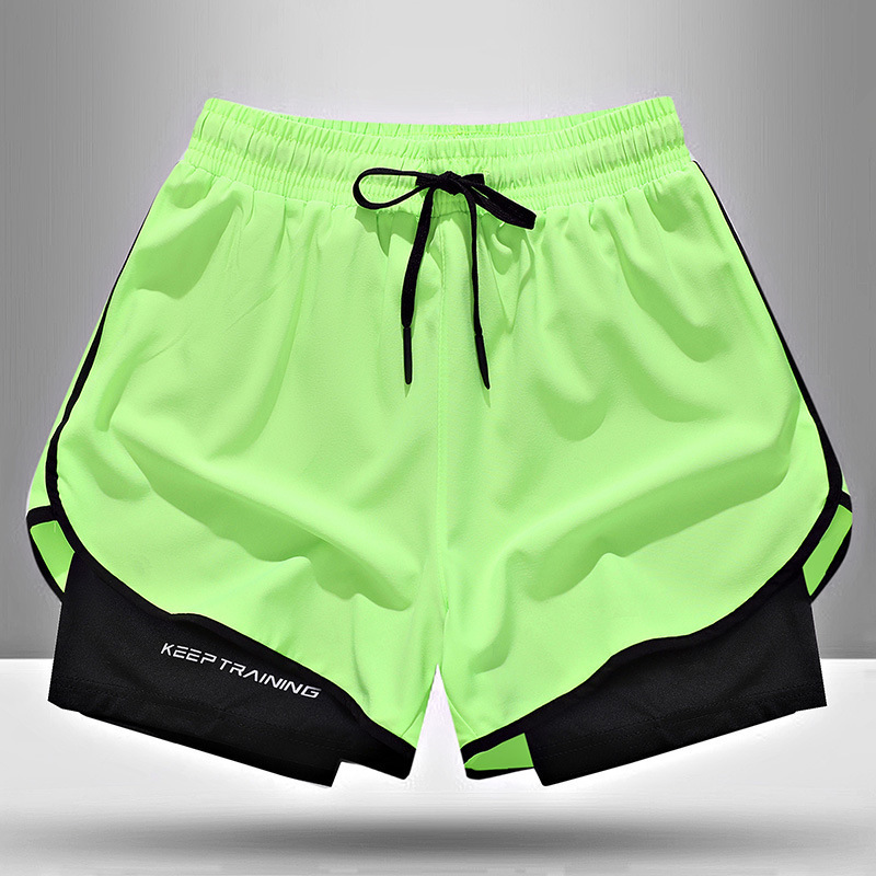 Cross-Border Version Sports Shorts Summer Marathon Track and Field Fitness Running Quick-Dry Ice Silk Training Pants for Men and Women