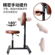 渊云纹身手摇升降手臂托架椅180度旋转靠垫万向滚轮纹身椅支架
