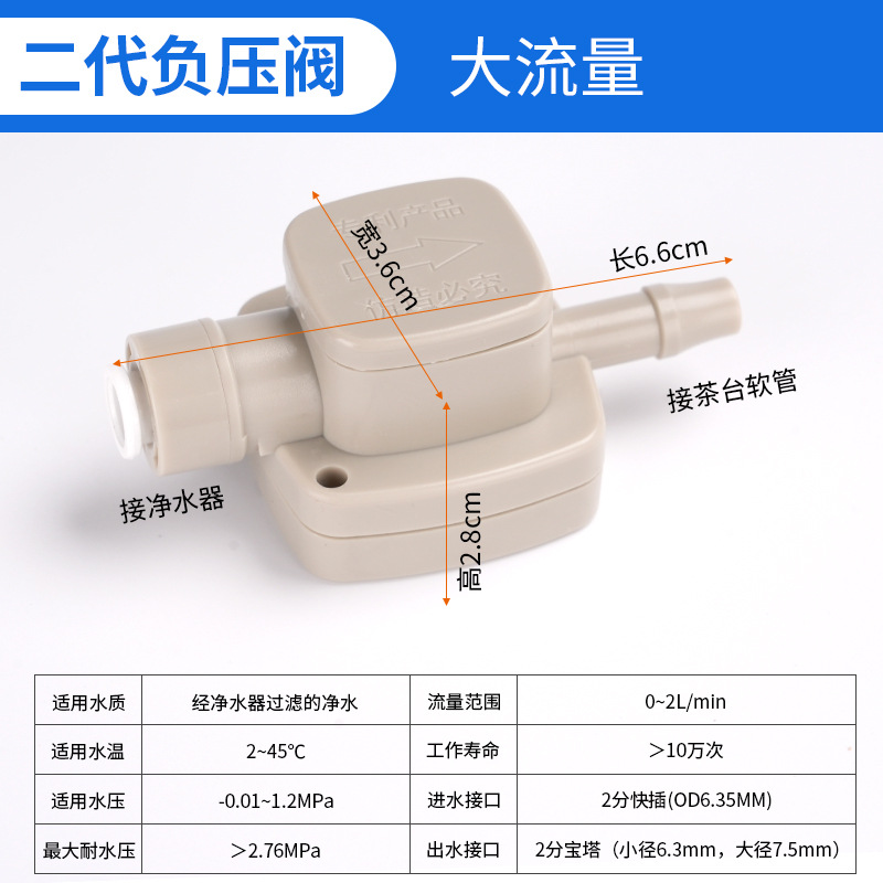 Válvula de presión negativa de segunda generación Nanyang (gran flujo)