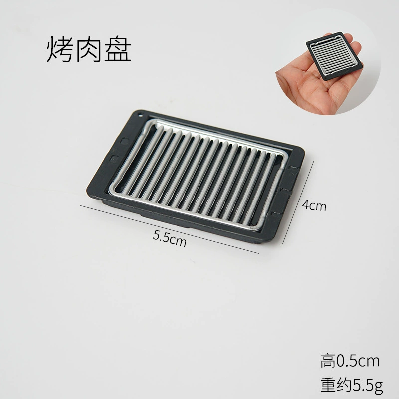 Small realistic tableware, food play, toy, DIY
